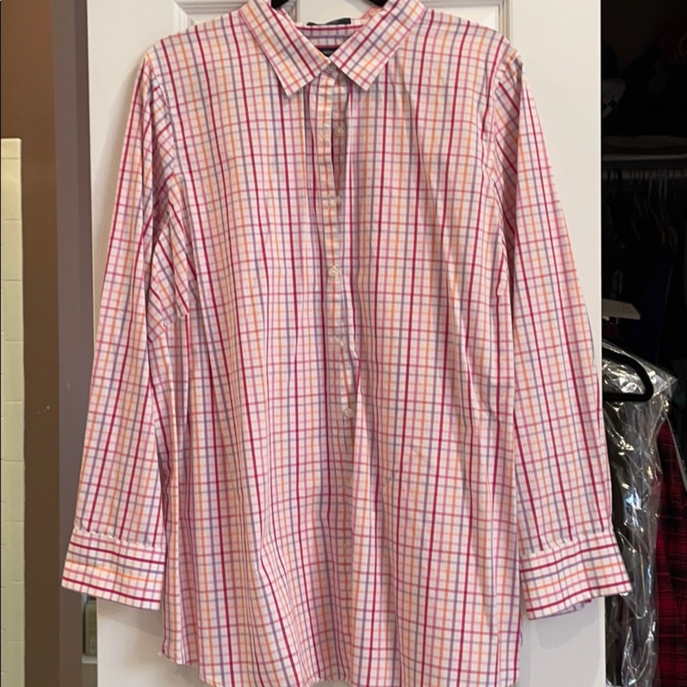 26w no iron supima cotton long sl shirt